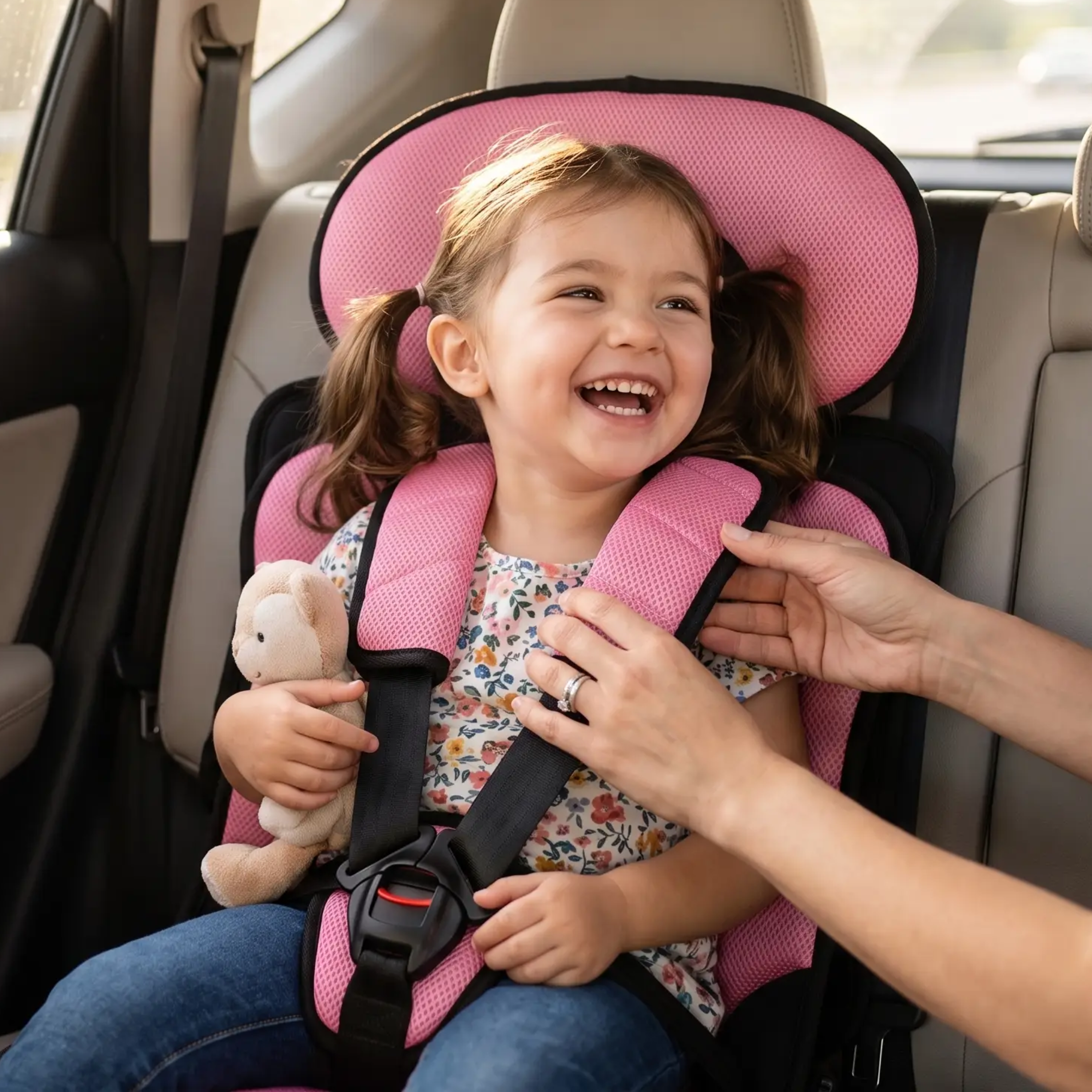 Portable Child Booster Seat Foldable Design Easy Travel Safety - Image 7