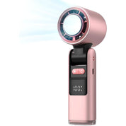Portable Rechargeable Handheld Fan Digital Display - Image 4