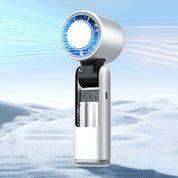Portable Rechargeable Handheld Fan Digital Display - Image 5