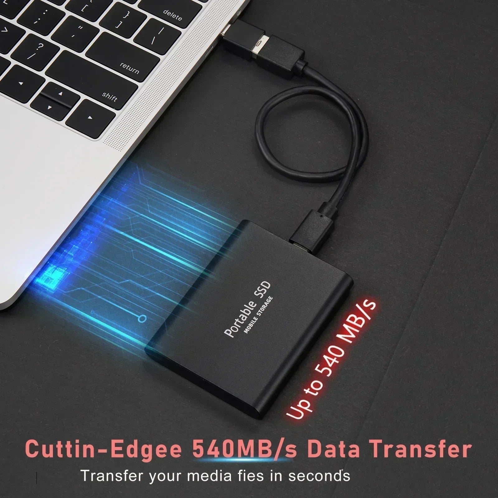 Portable Ssd 2tb External Storage Fast Data Transfer and Backup - Image 4
