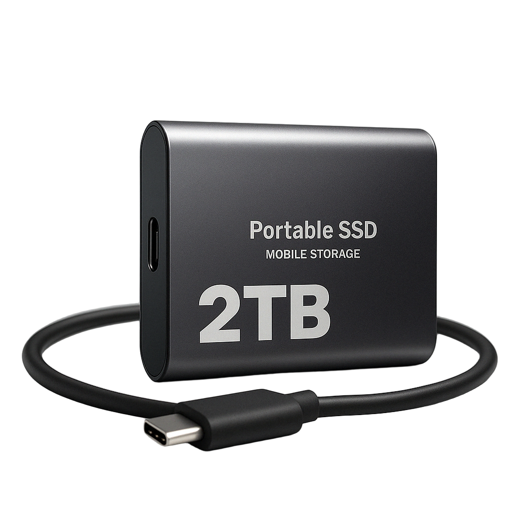 Portable Ssd External Storage 2tb High-Speed Usb-C Drive 1050mb S - Image 1