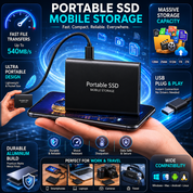 Portable SSD External Storage Drive Compact USB-C File Backup - Image 5