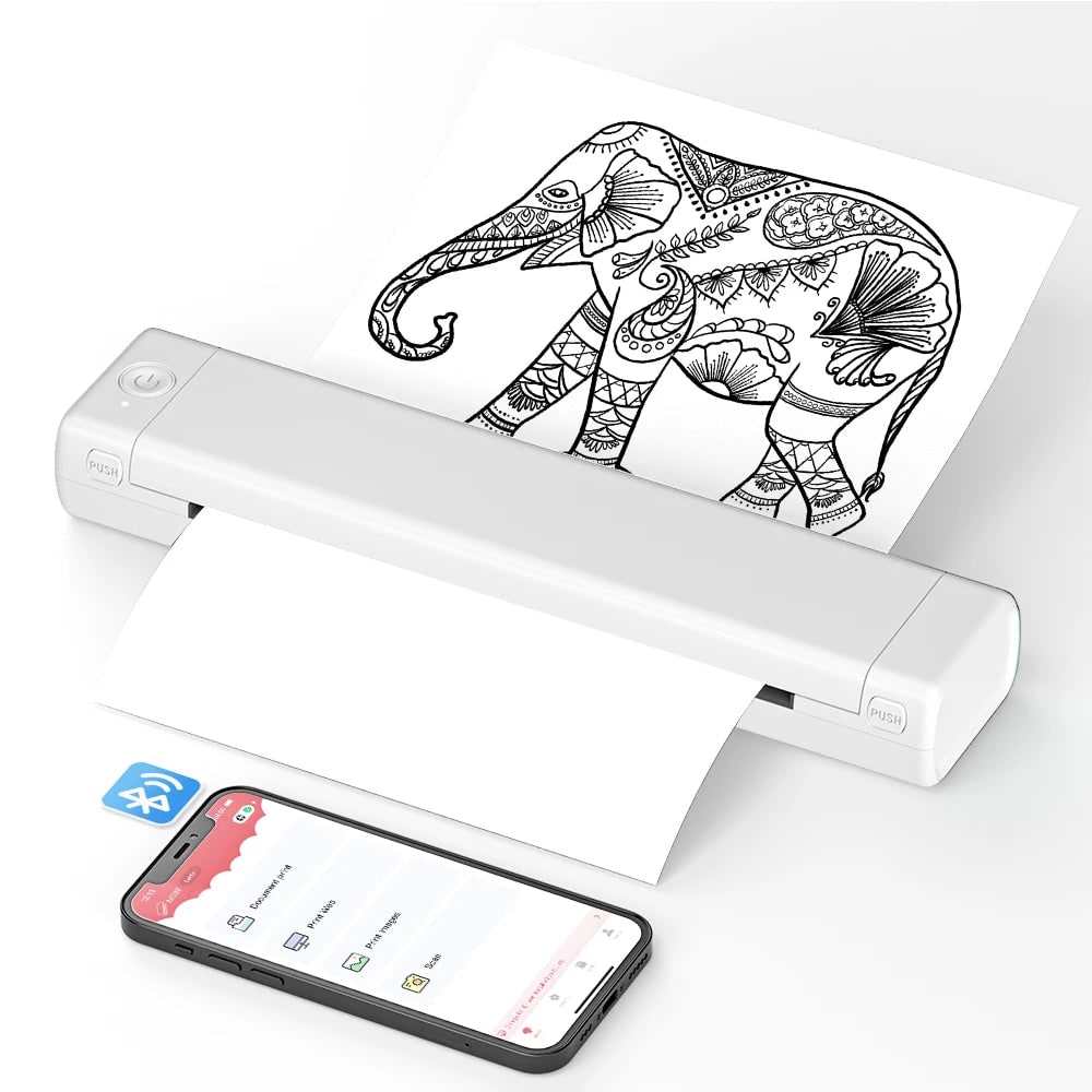 Portable Thermal Printer Mobile Printing Bluetooth Connectivity - Image 2