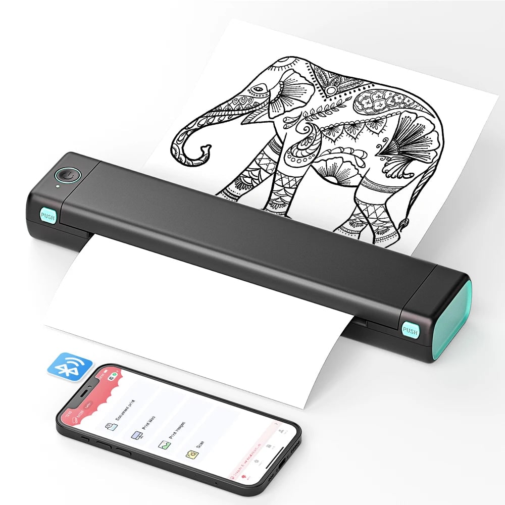Portable Thermal Printer Mobile Printing Bluetooth Connectivity - Image 3
