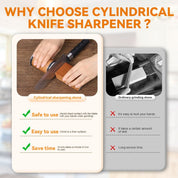 Professional Knife Sharpener Diamond Roller Kitchen Use - Image 7