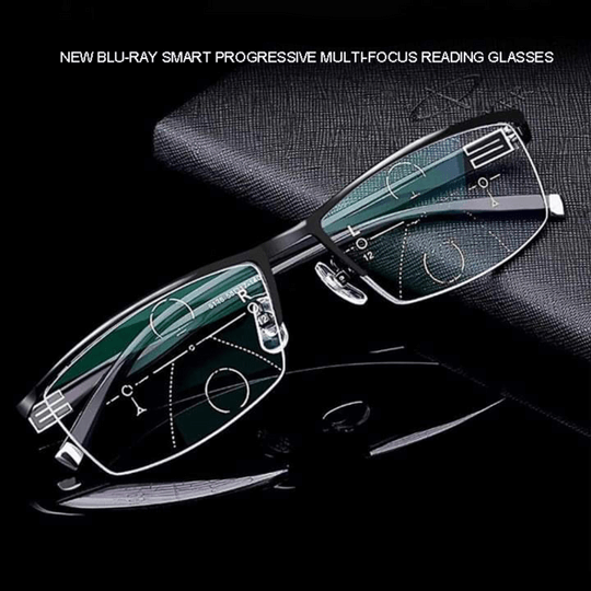 Progressive Multifocal Reading Glasses Blue Light Filter - Image 2