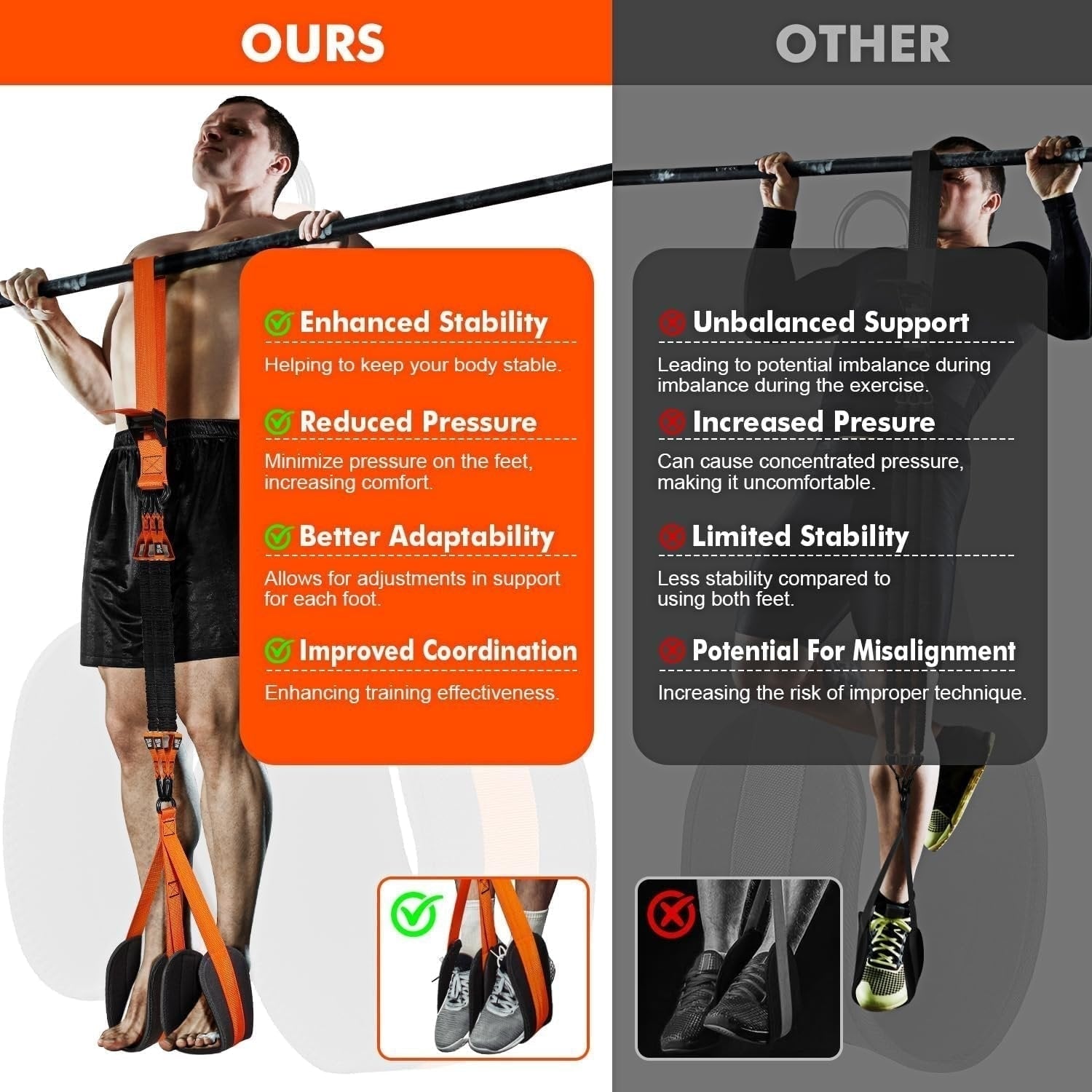 Pull-Up Assistance Band Double Foot System Home Workouts - Image 3