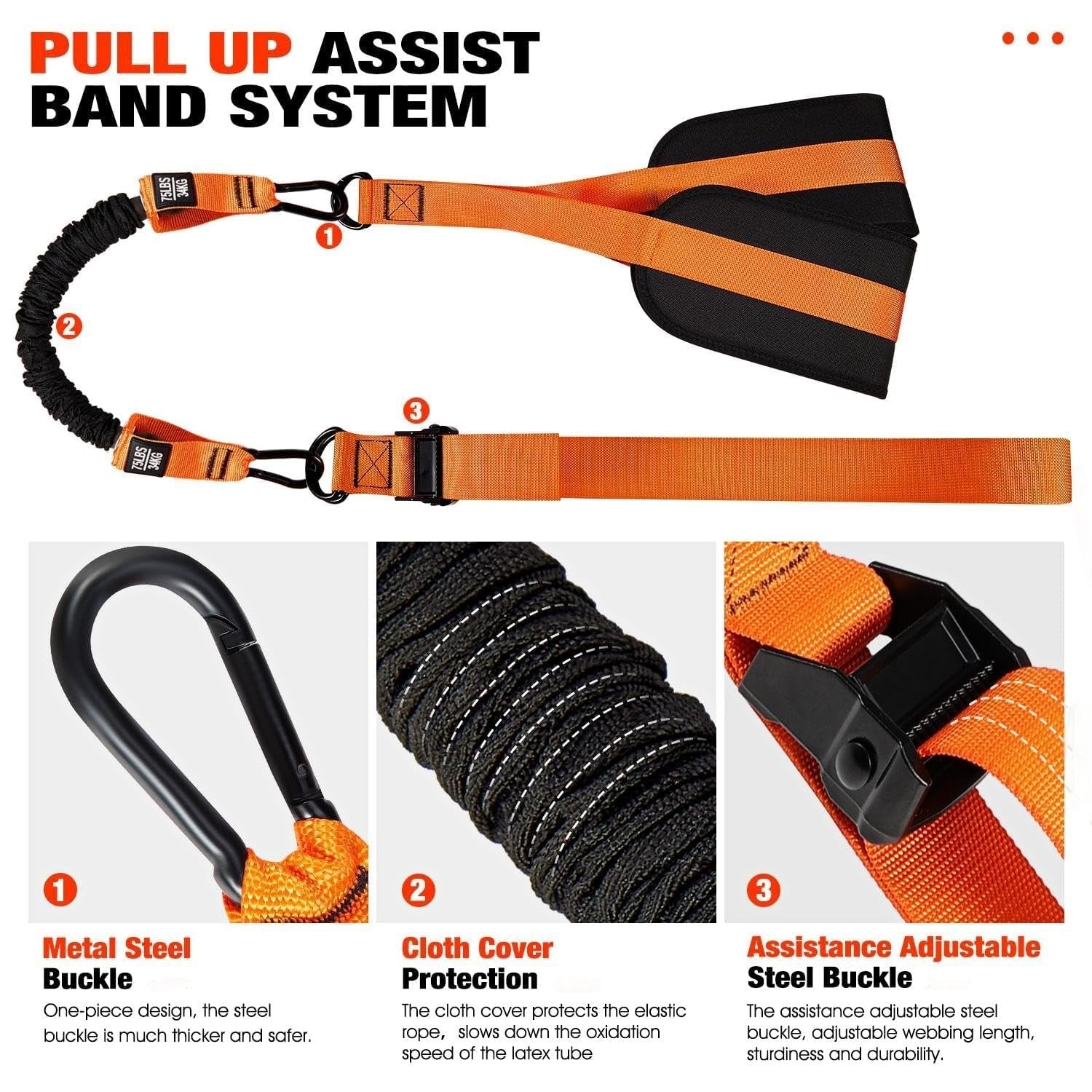 Pull-Up Assistance Band Double Foot System Home Workouts - Image 5