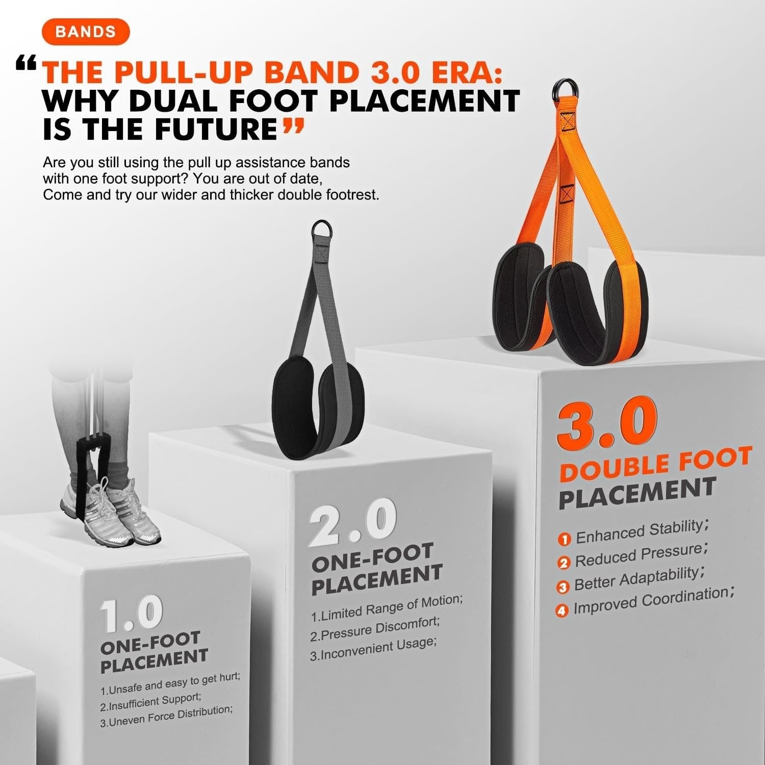 Pull-Up Assistance Band Double Foot System Home Workouts - Image 8