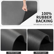 Quick Dry Kitchen Dish Mat Absorbent Rubber Backing Countertop - Image 2