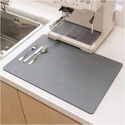 Quick Dry Kitchen Dish Mat Absorbent Rubber Backing Countertop - Image 5