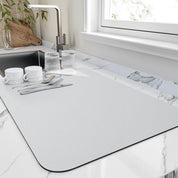 Quick Dry Kitchen Dish Mat Absorbent Rubber Backing Countertop - Image 6