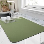 Quick Dry Kitchen Dish Mat Absorbent Rubber Backing Countertop - Image 7
