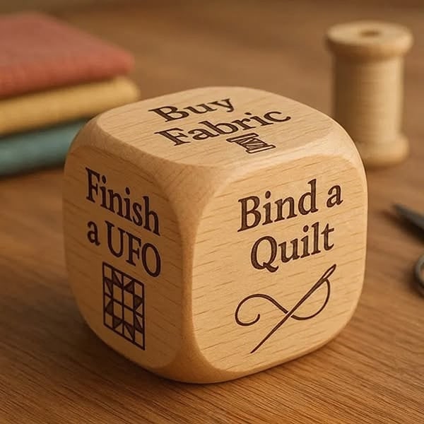 Quilter's Decision Dice Solid Wood Crafting and Organization - Image 2