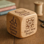 Quilter's Decision Dice Solid Wood Crafting and Organization - Image 3