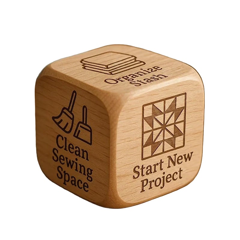 Quilter's Decision Dice Solid Wood Crafting and Organization - Image 5