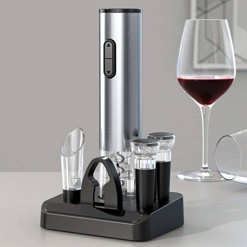 Rechargeable Electric Wine Opener Stand and - Image 1