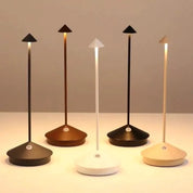 Rechargeable Table Lamp Touch Dimming Conical Shade - Image 6