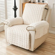 Recliner Cover Soft Plush Grid Design Furniture Protection - Image 12