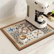 Retro Coffee Mat Absorbent Design Kitchen Countertop Use - Image 14