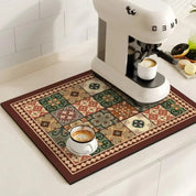 Retro Coffee Mat Absorbent Design Kitchen Countertop Use - Image 7