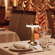 Retro Table Lamp Dining Room Modern Brass Accent Lighting - Image 1
