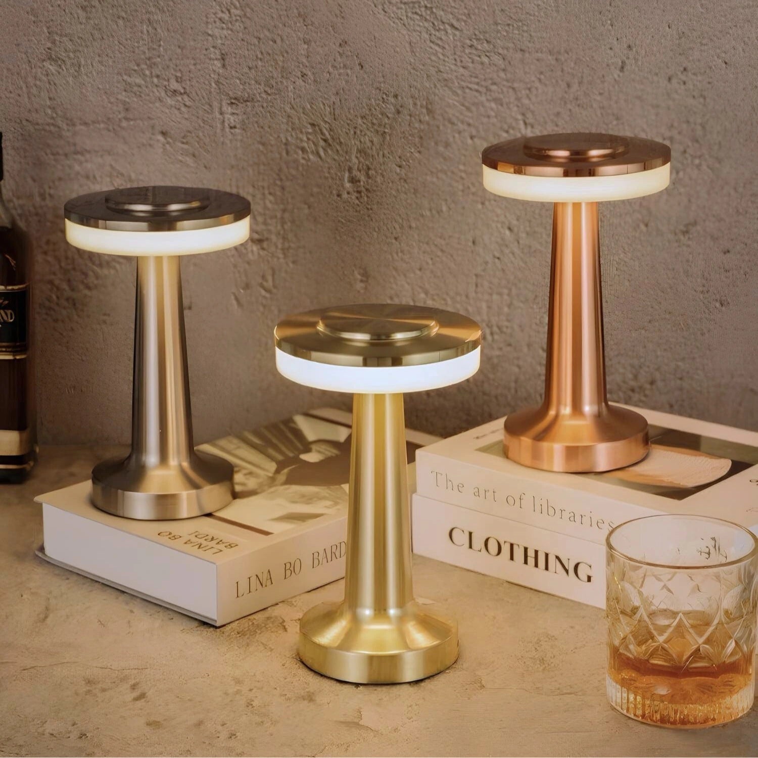 Retro Table Lamp Dining Room Modern Brass Accent Lighting - Image 13