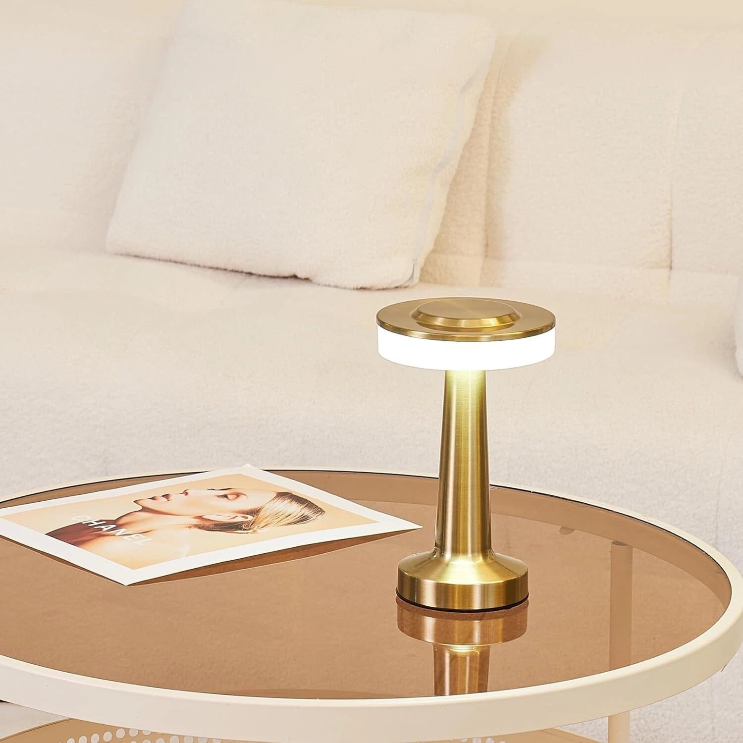 Retro Table Lamp Dining Room Modern Brass Accent Lighting - Image 18