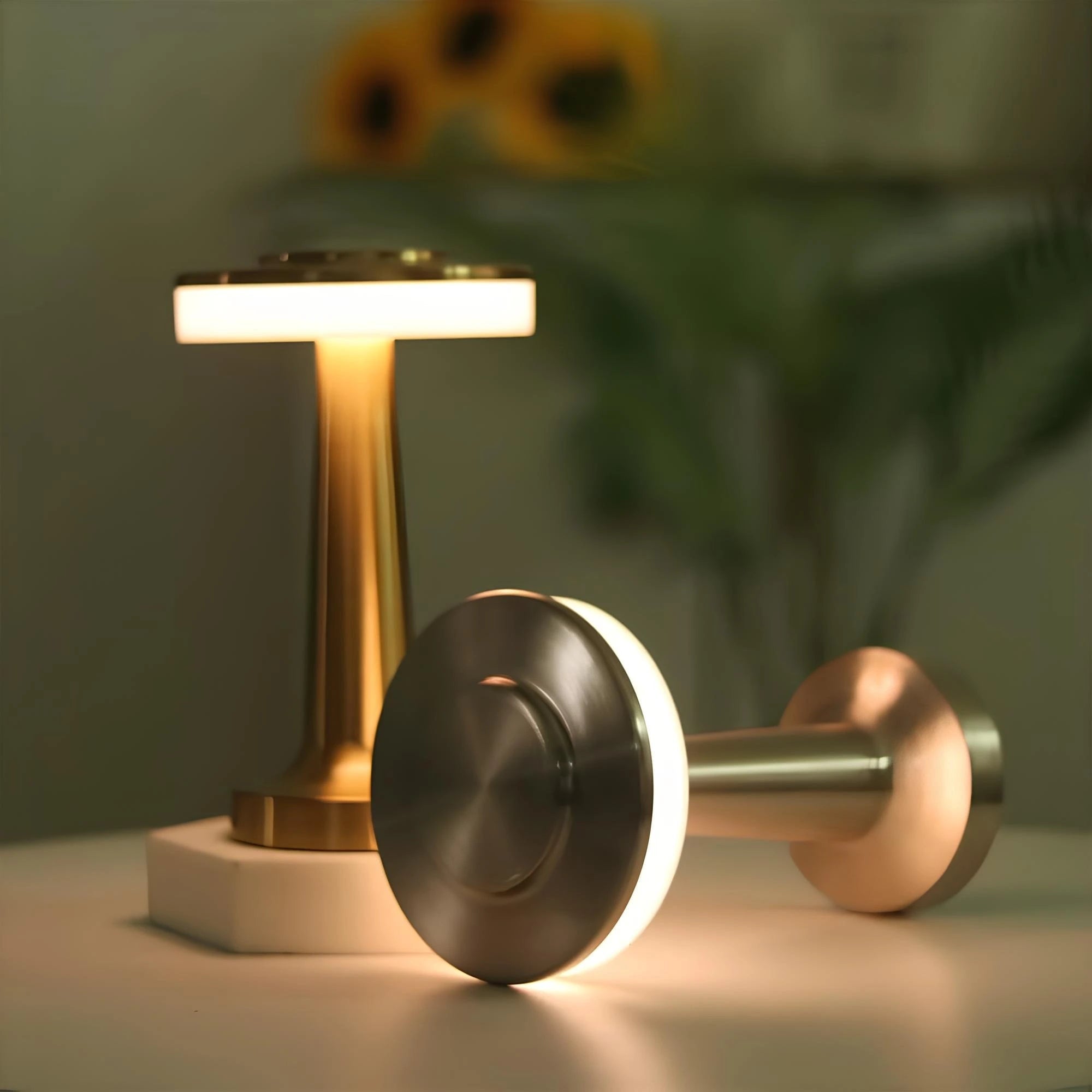 Retro Table Lamp Dining Room Modern Brass Accent Lighting - Image 9