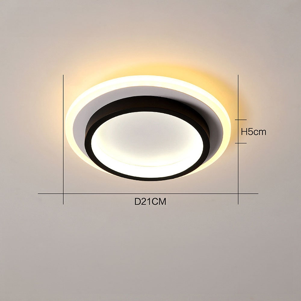 Round Ceiling Modern Metal and Acrylic Design - Image 11