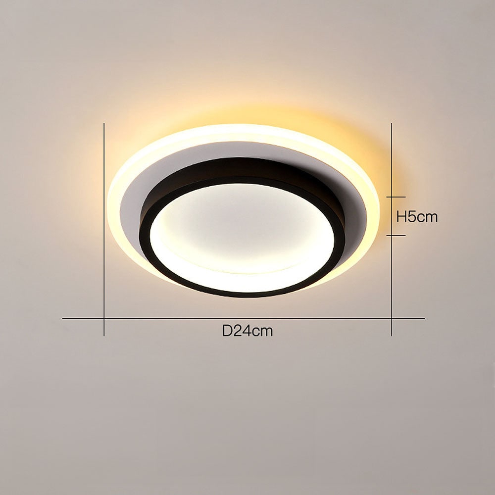 Round Ceiling Modern Metal and Acrylic Design - Image 12