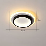 Round Ceiling Modern Metal and Acrylic Design - Image 12
