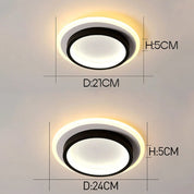 Round Ceiling Modern Metal and Acrylic Design - Image 13
