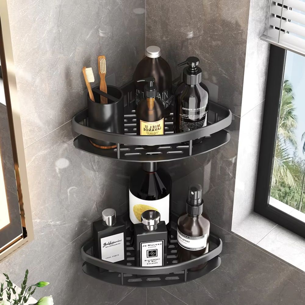 Shower Caddy Organizer Bathroom Modern Metal Design - Image 1