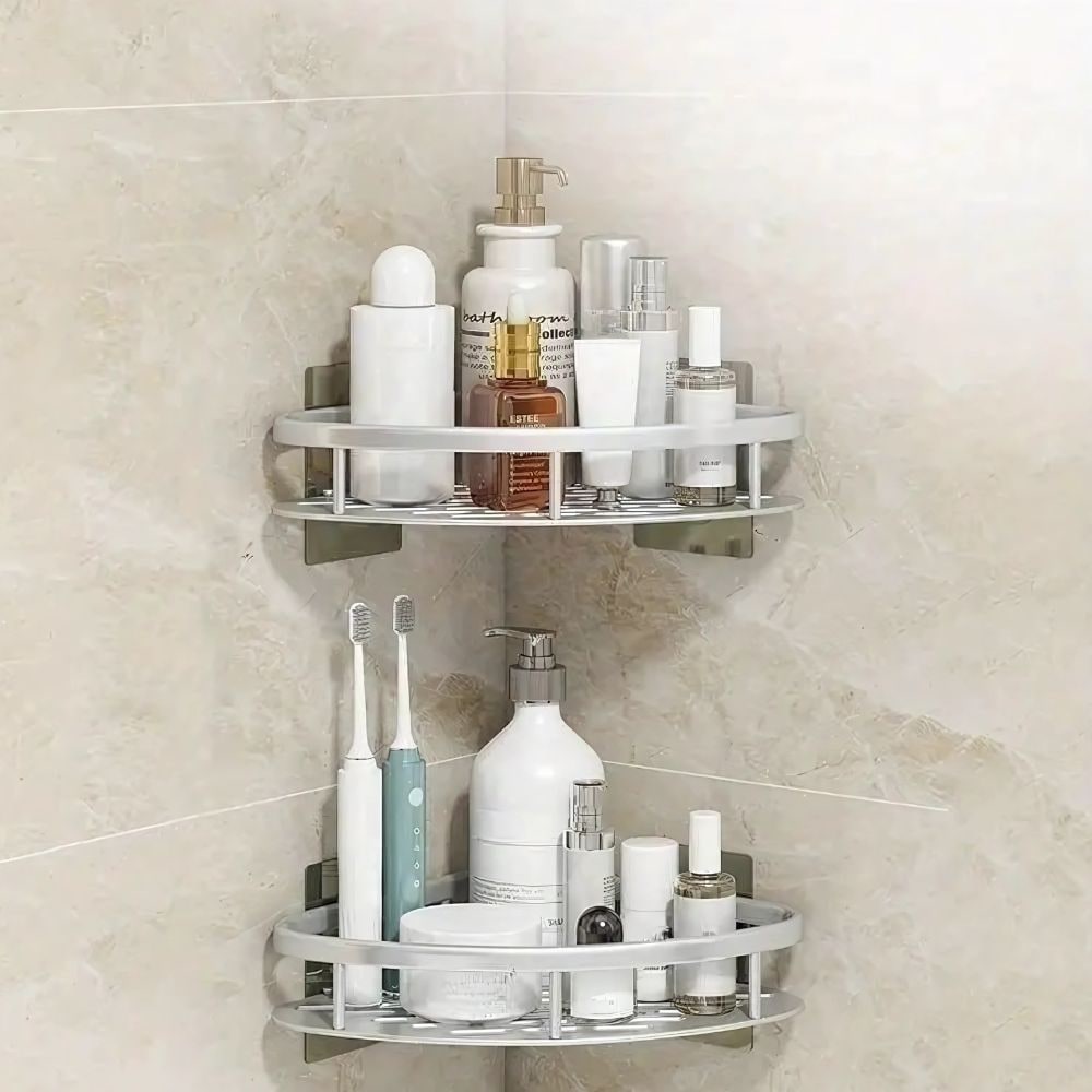 Shower Caddy Organizer Bathroom Modern Metal Design - Image 4