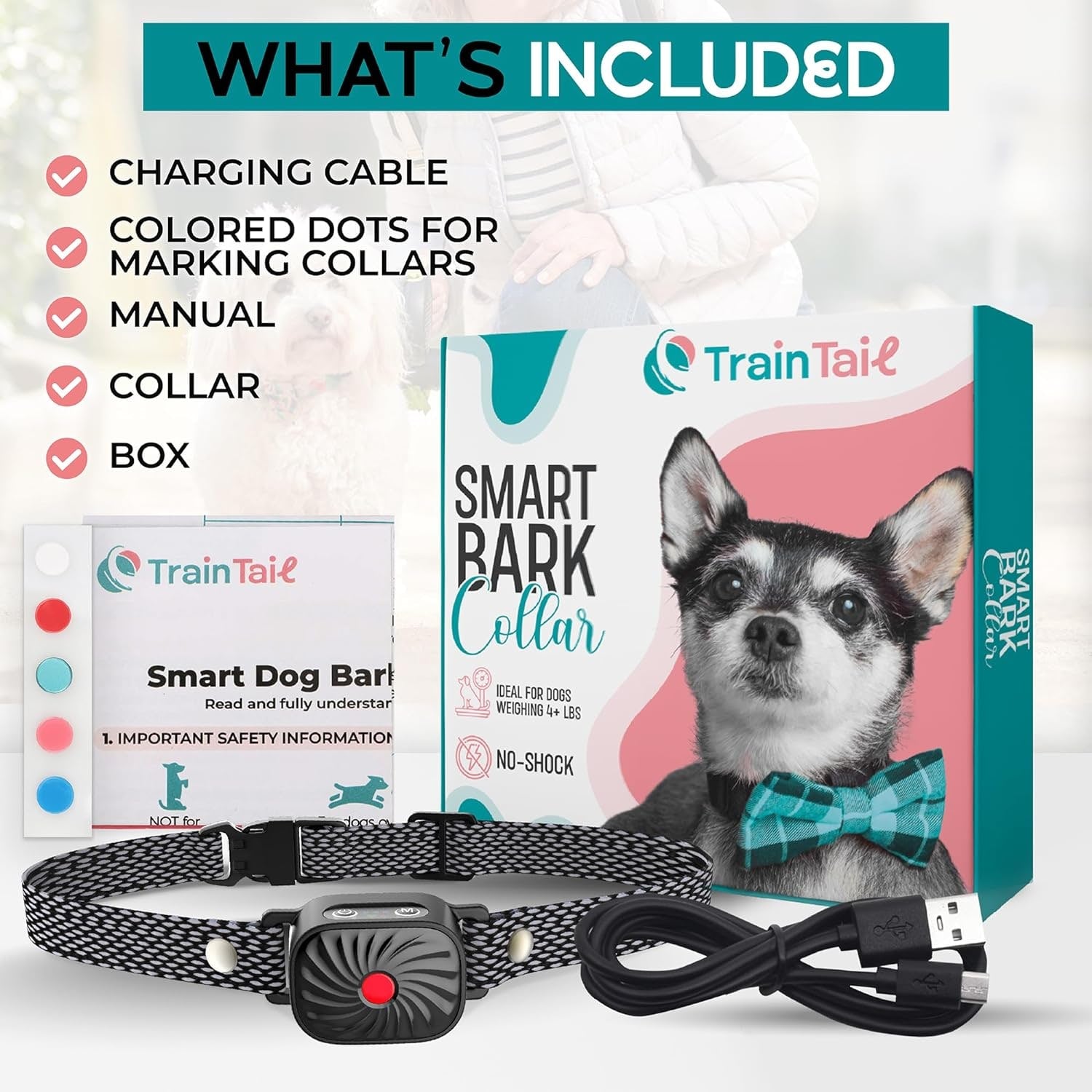 Small Dog Anti-Bark Collar Vibration and Sound Training Features - Image 7