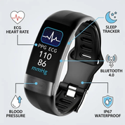 Smart Bracelet Heart Rate Monitor Blood Pressure & Sleep Tracker - Image 2