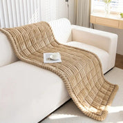 Sofa Cover Couch Cover Plush Pleated Edge Slipcover Protector - Image 10