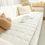 Sofa Cover Couch Cover Plush Pleated Edge Slipcover Protector - Image 2