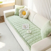 Sofa Cover Couch Cover Plush Pleated Edge Slipcover Protector - Image 7