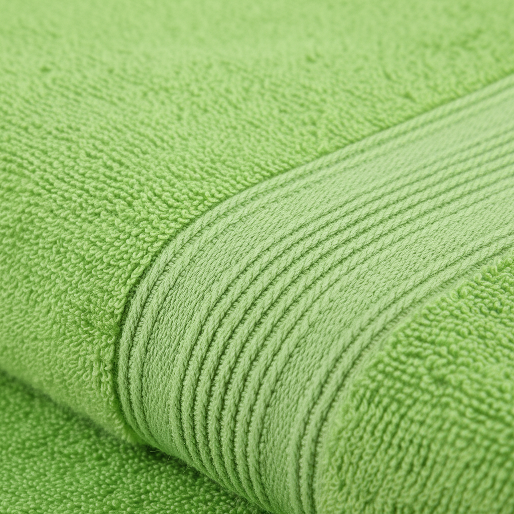 Soft Green Cotton Bath Towel Set 10-Piece Collection Home Use - Image 3