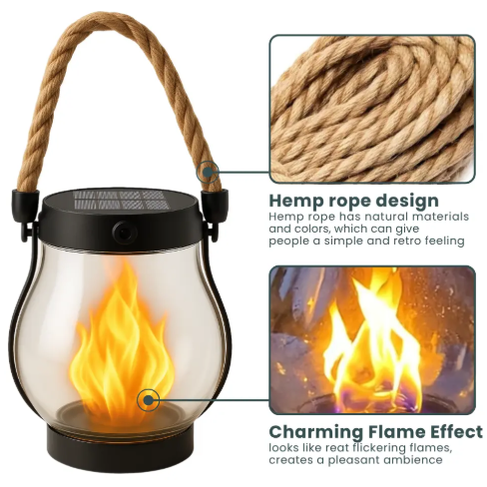 Solar Flickering Flame Effect Outdoor Decor - Image 3