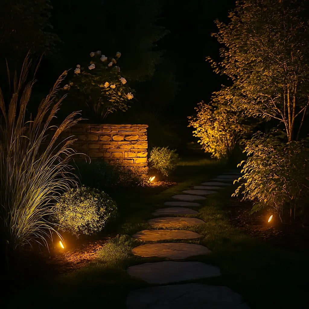 Solar Powered Garden Spotlight Outdoor Landscape Lighting - Image 2