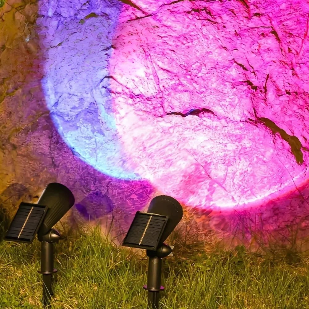 Solar Powered Garden Spotlight Outdoor Landscape Lighting - Image 9