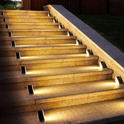 Solar Powered Stair Lights Outdoor Safety and Ambiance Lighting - Image 1