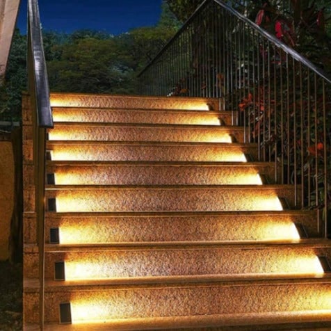 Solar Powered Stair Lights Outdoor Safety and Ambiance Lighting - Image 2