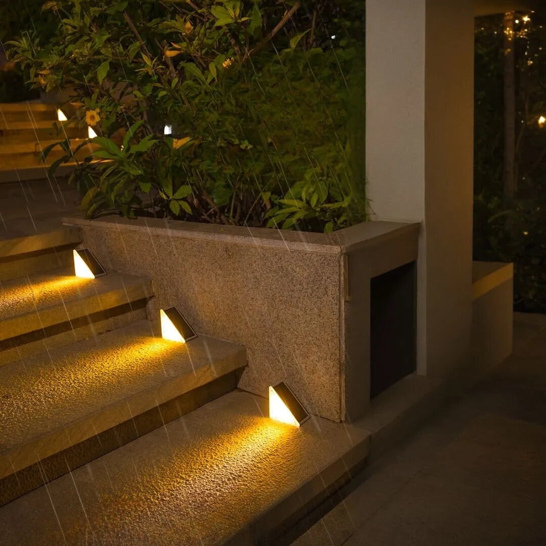 Solar Powered Stair Lights Outdoor Safety and Ambiance Lighting - Image 4