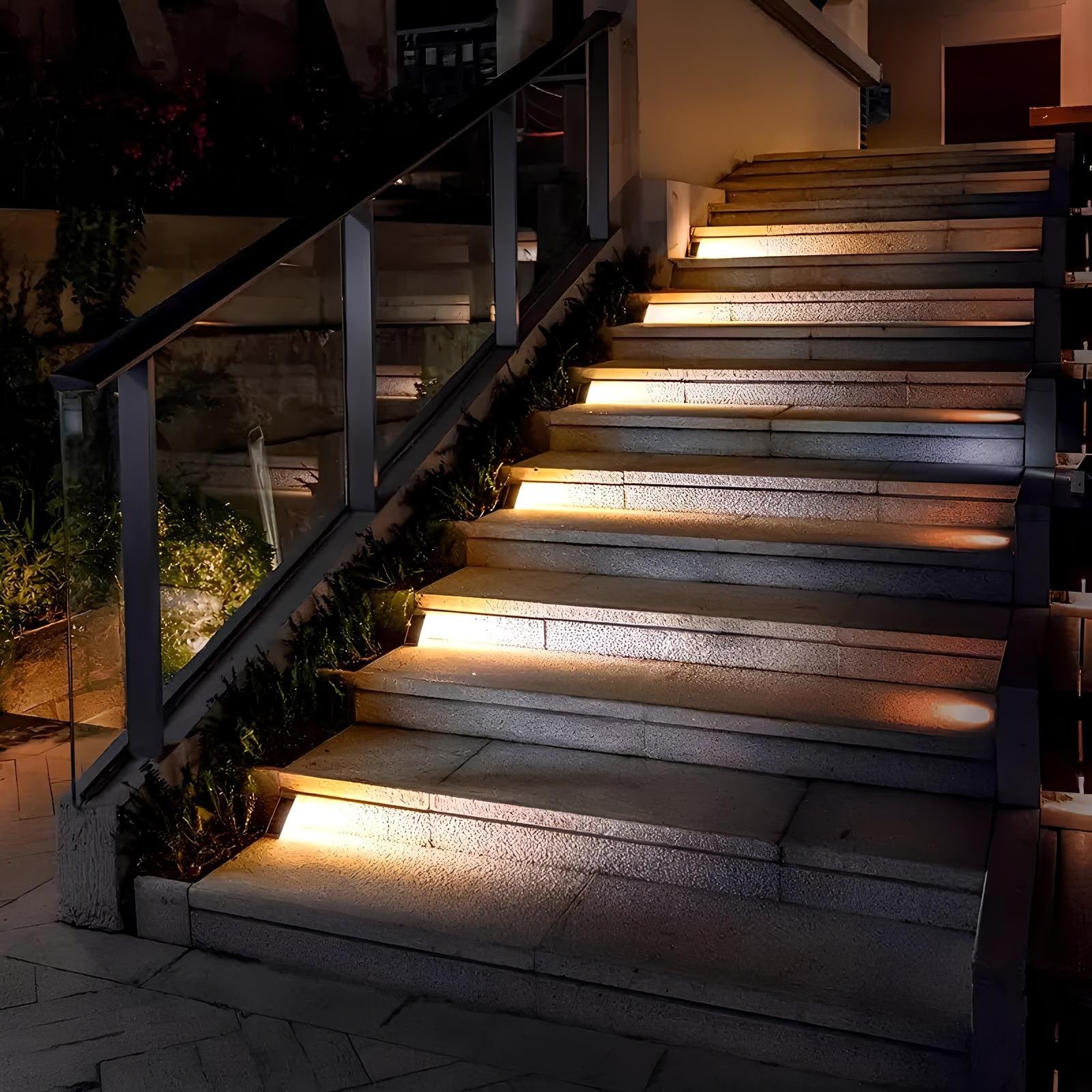 Solar Powered Stair Lights Outdoor Safety and Ambiance Lighting - Image 9