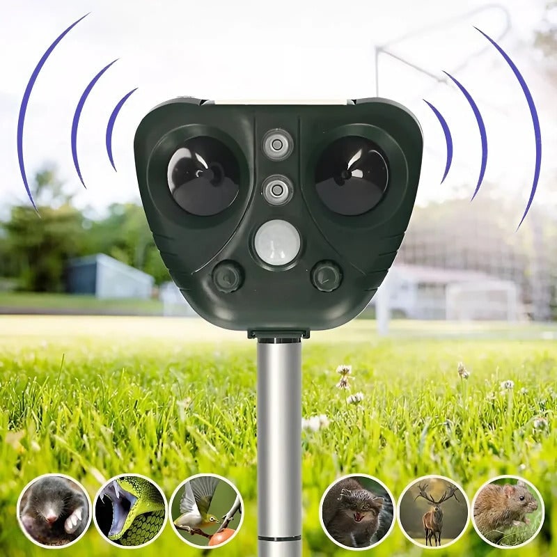 Solar-Powered Ultrasonic Bird Repeller Outdoor Animal Control - Image 2