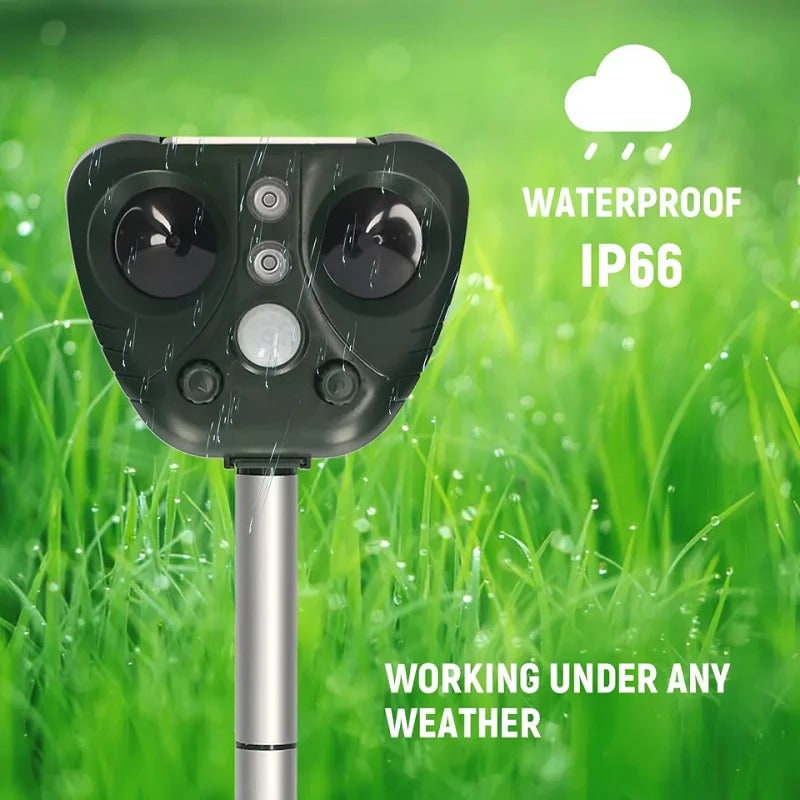 Solar-Powered Ultrasonic Bird Repeller Outdoor Animal Control - Image 5